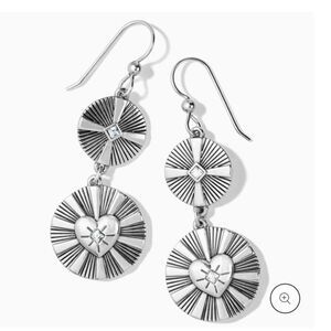 Brighton Celeste Double Drop French Wire Earrings NWT